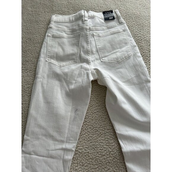 J. Crew Women's 10" High Rise  Skinny Signature Stretch Jeans White Size 26Tall - Picture 10 of 15